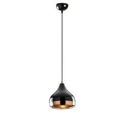 Plafonnier suspension luminaire Elprecious E27 couleur noir-bronze D17x112cm
