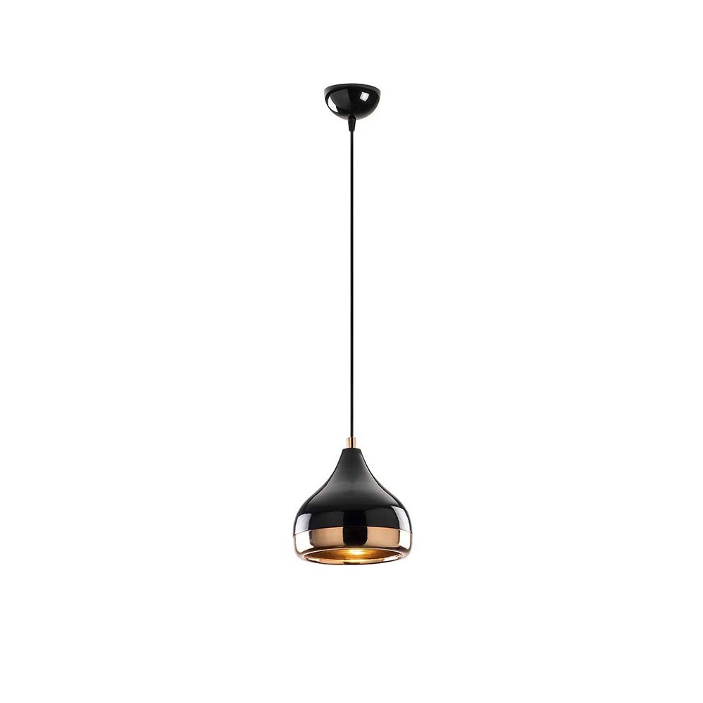 Plafonnier suspension luminaire Elprecious E27 couleur noir-bronze D17x112cm Plafonnier suspension luminaire Elprecious E27 couleur noir-bronze D17x112cm