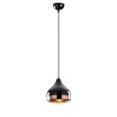 Plafonnier suspension luminaire Elprecious E27 couleur noir-bronze D17x112cm