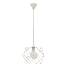 Plafonnier  suspension luminaire  Å27 en coloris blanc D30x80cm