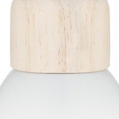 Plafonnier  suspension luminaire Å14 en coloris blanc-naturel D15x99cm