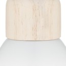 Plafonnier  suspension luminaire Å14 en coloris blanc-naturel D15x99cm