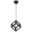 Plafonnier suspension luminaire Deepora  E27 noir D20x60cm