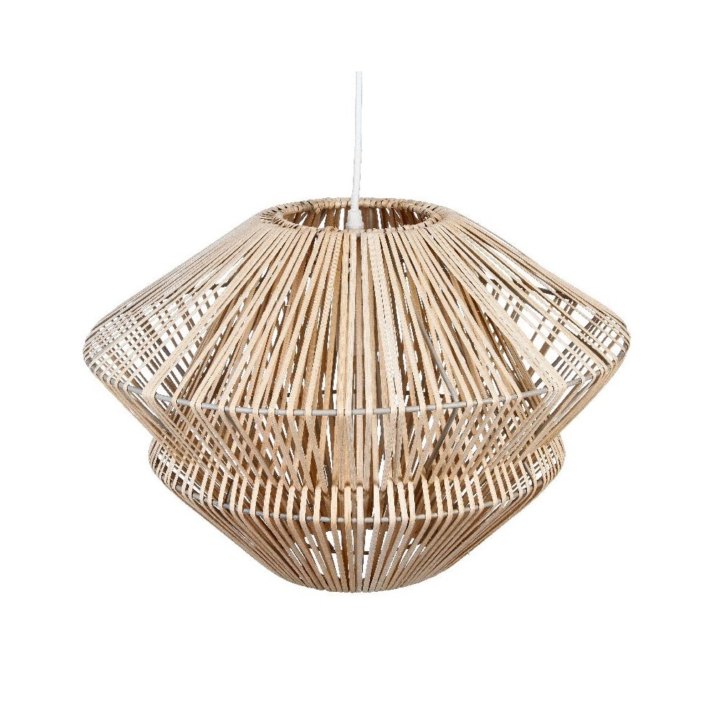 Plafonnier suspension luminaire Å27 beige D44x31cm Plafonnier suspension luminaire Å27 beige D44x31cm