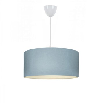 Plafonnier suspension luminaire E27 bleu clair D38x21cm