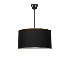 Plafonnier suspension luminaire E27 Noir D38x21cm