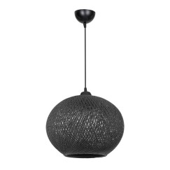 Plafonnier suspension luminaire Å27 noir D38x75cm