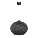 Plafonnier suspension luminaire Å27 noir D38x75cm