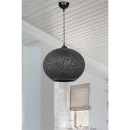 Plafonnier suspension luminaire Å27 noir D38x75cm