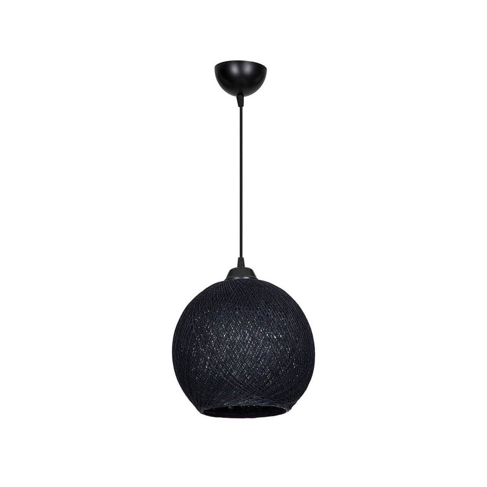 Plafonnier suspension luminaire Leshia Å27 noir D26x26cm Plafonnier suspension luminaire Leshia Å27 noir D26x26cm