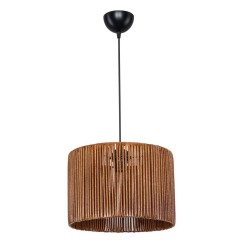 Plafonnier suspension luminaire  Å27 marron D30.5x20cm