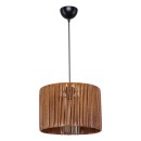 Plafonnier suspension luminaire  Å27 marron D30.5x20cm