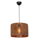 Plafonnier suspension luminaire  Å27 marron D30.5x20cm