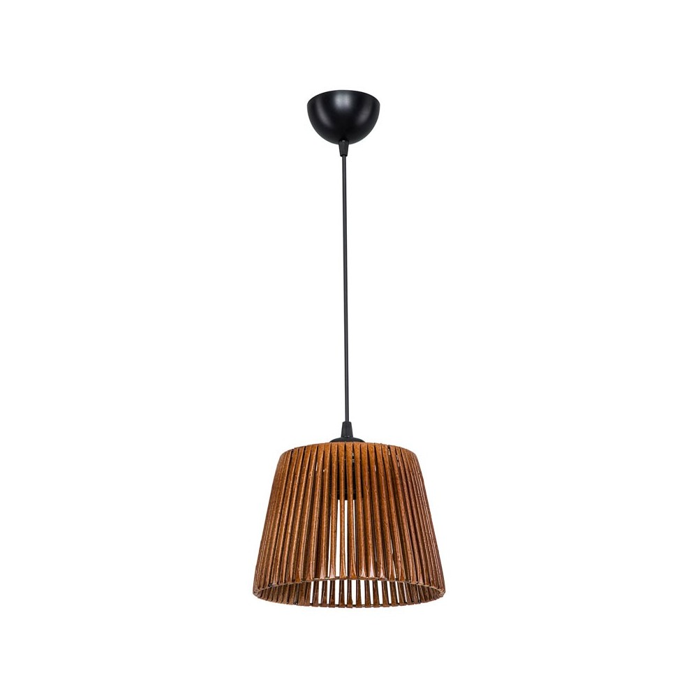 Plafonnier suspension luminaire Å27 marron D20x15cm Plafonnier suspension luminaire Å27 marron D20x15cm