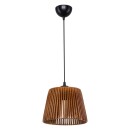 Plafonnier suspension luminaire Å27 marron D20x15cm