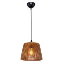 Plafonnier suspension luminaire Å27 marron D20x15cm
