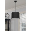 Plafonnier suspension luminaire Å27 noir D22x60cm