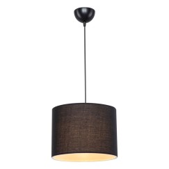Plafonnier suspension luminaire Å27 noir D22x60cm
