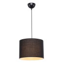 Plafonnier suspension luminaire Å27 noir D22x60cm