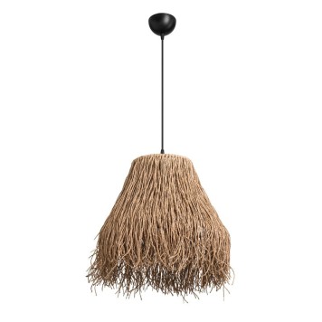 Plafonnier suspension luminaire Å27 marron D36.5x90cm