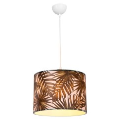 Plafonnier suspension luminaire Å27 multicolore D28x65cm
