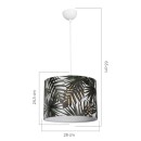Plafonnier suspension luminaire Å27 multicolore D28x65cm
