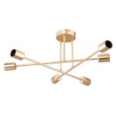 Plafonnier suspension luminaire  Å27 doré D61x25cm