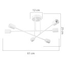 Plafonnier suspension luminaire  Å27 doré D61x25cm