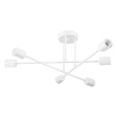 Plafonnier suspension luminaire Å27 blanc D61x25cm
