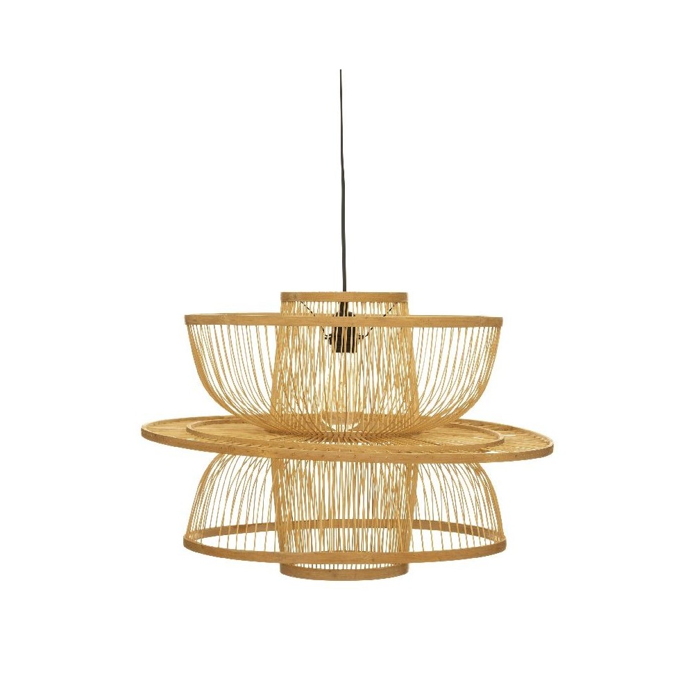 Plafonnier suspension luminaire e27 naturel 58x45 cm Plafonnier suspension luminaire e27 naturel 58x45 cm