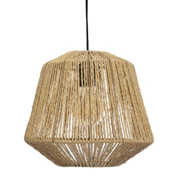 Plafonnier suspension luminaire Jily E27 naturel D29x117cm