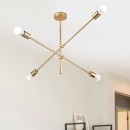Plafonnier suspension luminaire E27 doré 90x90x55cm
