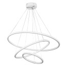 Plafonnier suspension luminaire  LED 60-80W blanc D60x100cm