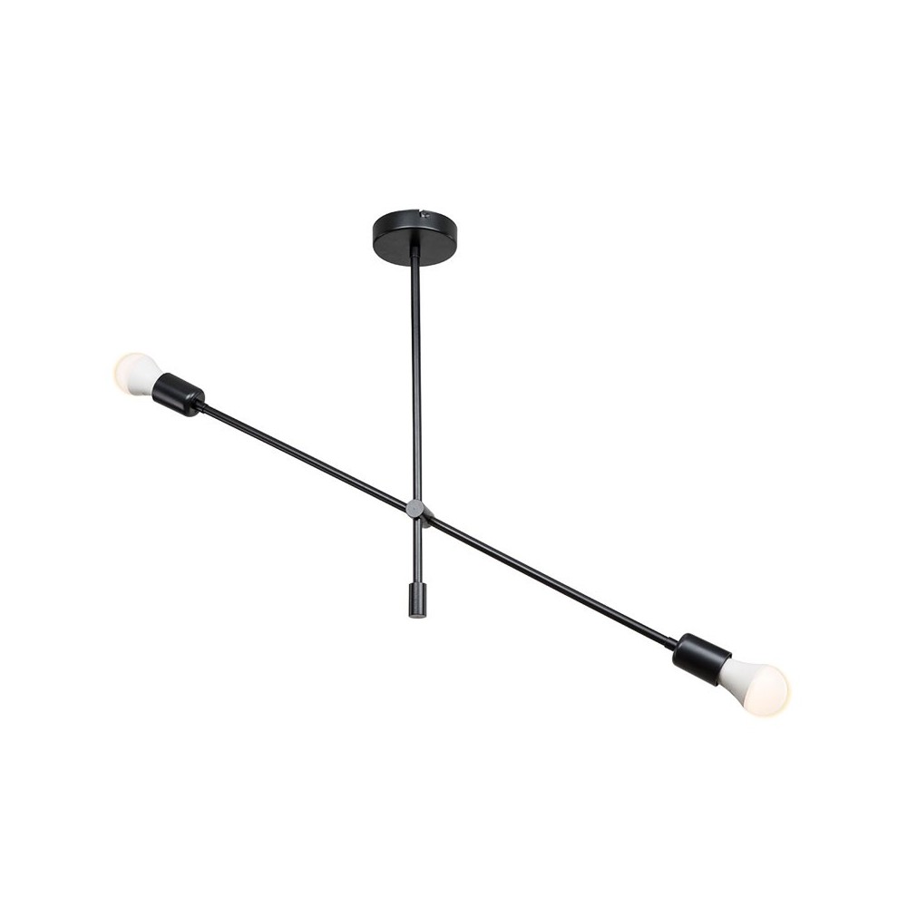 Plafonnier suspension luminaire E27 noir 90x90x55cm Plafonnier suspension luminaire E27 noir 90x90x55cm