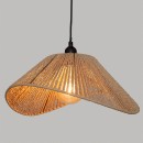 Plafonnier suspension luminaire e27 40W beige 45x40x17cm