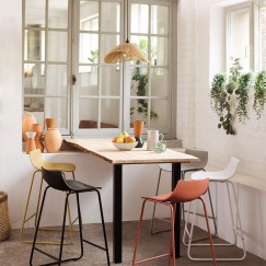 Plafonnier suspension luminaire e27 40W beige 45x40x17cm
