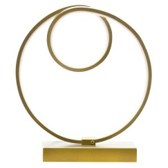 Plafonnier suspension luminaire  LED 3000K couleur dorée 80x40x67cm