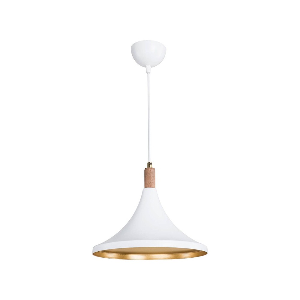 Plafonnier suspension luminaire Å27 blanc-naturel D29,5x70cm Plafonnier suspension luminaire Å27 blanc-naturel D29,5x70cm