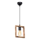 Plafonnier suspension luminaire  Å27 noyer 18,5x3x24cm