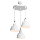 Plafonnier suspension luminaire Lofty  Å27 blanc D40x80cm