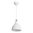 Plafonnier suspension luminaire Å27 blanc D18x56cm