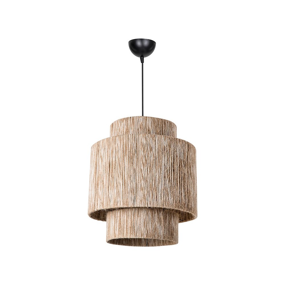 Plafonnier suspension luminaire Å27 naturel D39x80cm Plafonnier suspension luminaire Å27 naturel D39x80cm