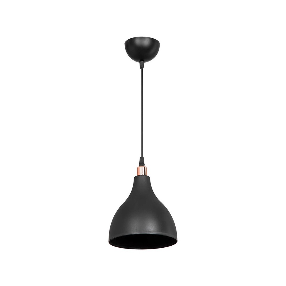 Plafonnier suspension luminaire Lofty Å27 noir D18x56cm Plafonnier suspension luminaire Lofty Å27 noir D18x56cm