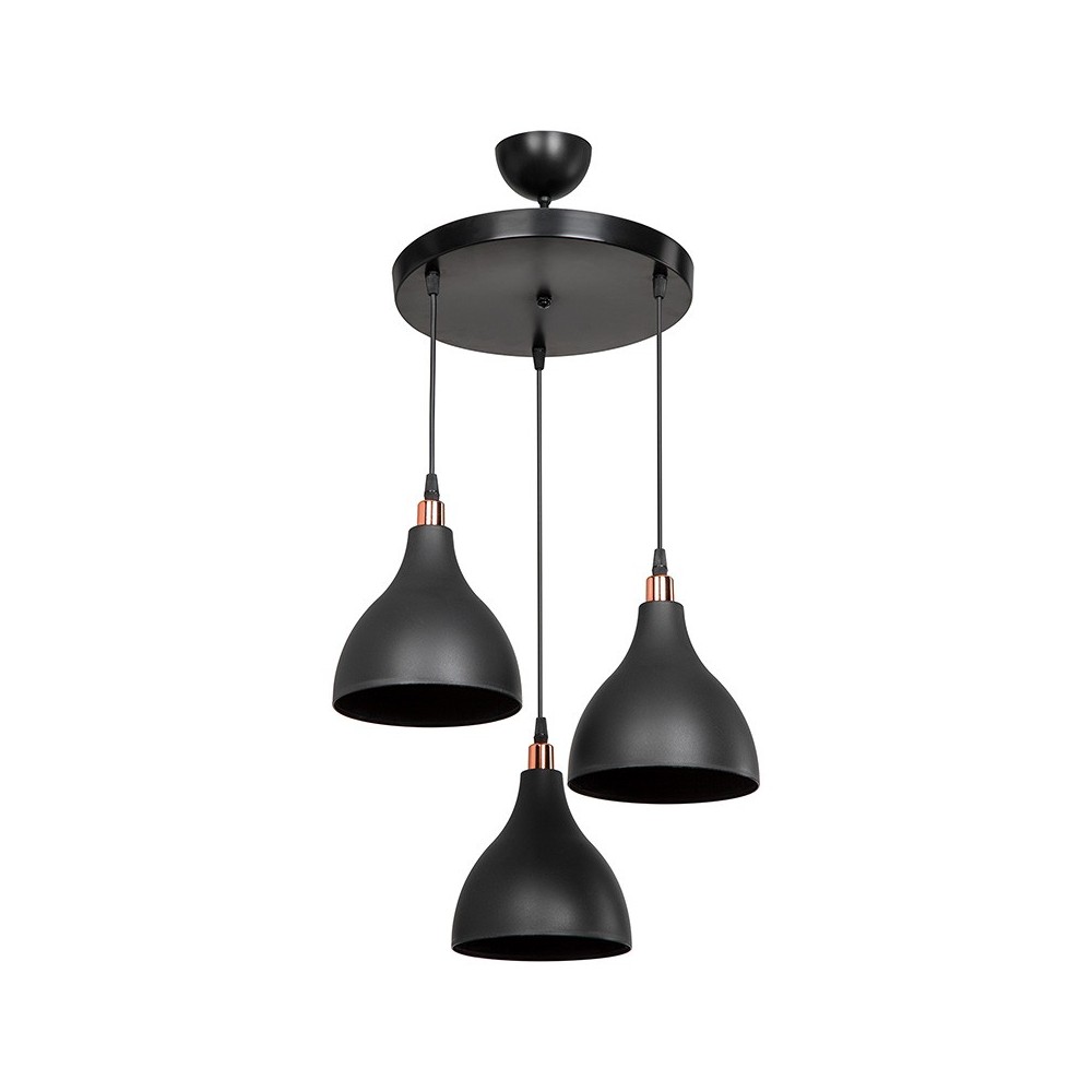 Plafonnier suspension luminaire Lofty Å27 noir D40x80cm Plafonnier suspension luminaire Lofty Å27 noir D40x80cm