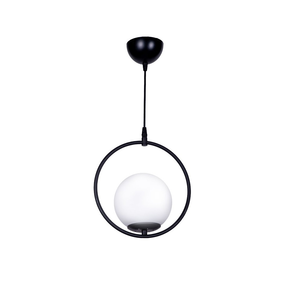Plafonnier suspension luminaire Elias E27 noir-blanc D25x56cm Plafonnier suspension luminaire Elias E27 noir-blanc D25x56cm