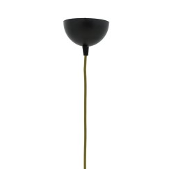 Plafonnier suspension luminaire Florian E27 noir-or D23x66cm