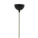 Plafonnier suspension luminaire Florian E27 noir-or D23x66cm