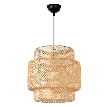 Plafonnier suspension luminaire Polto beige D40x100cm