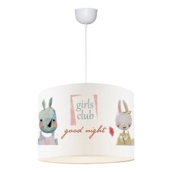 Plafonnier suspension luminaire enfant Tally multicolore D30x20cm