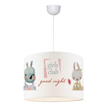Plafonnier suspension luminaire enfant Tally multicolore D30x20cm